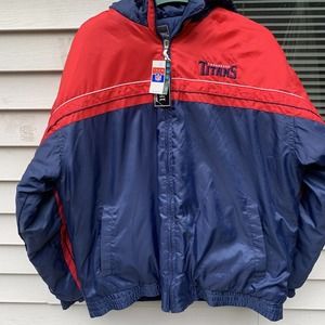 Vintage Tennessee Titans Jacket NFL Football Spotlight Coat Size XL